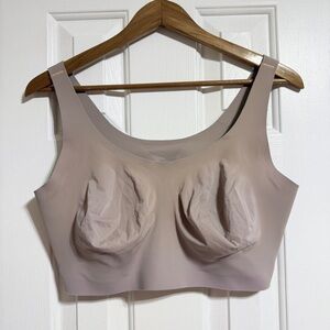 Evelyn Bobbie Scoop Bra gray brown comfort wireless 2XL